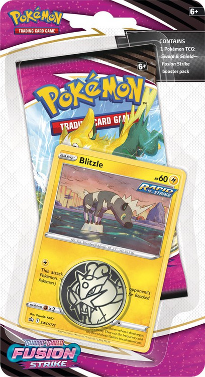 Pokémon TCG: Sword & Shield-Fusion Strike 3 Booster Packs, Coin