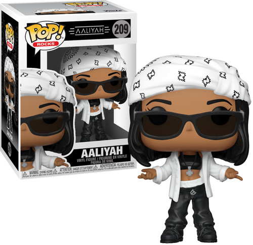 国産品 Funko Damaged 209 Figure Vinyl Aaliyah Rocks POP Aaliyah アメコミ