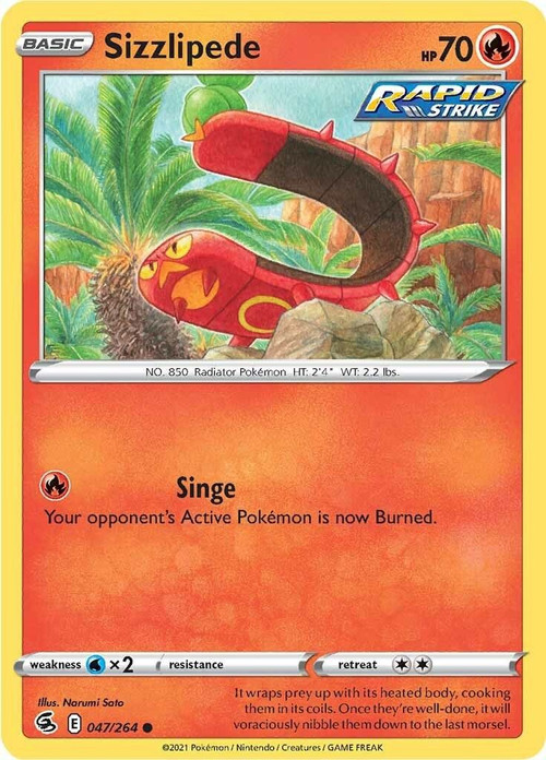 shiny sizzlipede pokemon card - SV018/SV122 - Shining Fates - Vault Mint / near mint condition trading card Pokemon Trading Card Game Sword