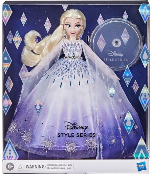 Disney Style Series Elsa ドール Disney Frozen Style Series Holiday Elsa Doll Hasbro Toys - ToyWiz