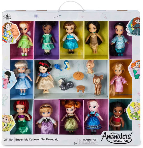 Disney 2021 Animators Collection Exclusive 13-Piece Mini Doll Gift