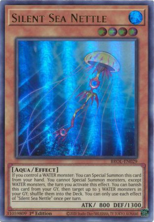 YuGiOh Trading Card Game Brothers of Legend Single Card Ultra Rare Silent  Sea Nettle BROL-EN029 - ToyWiz