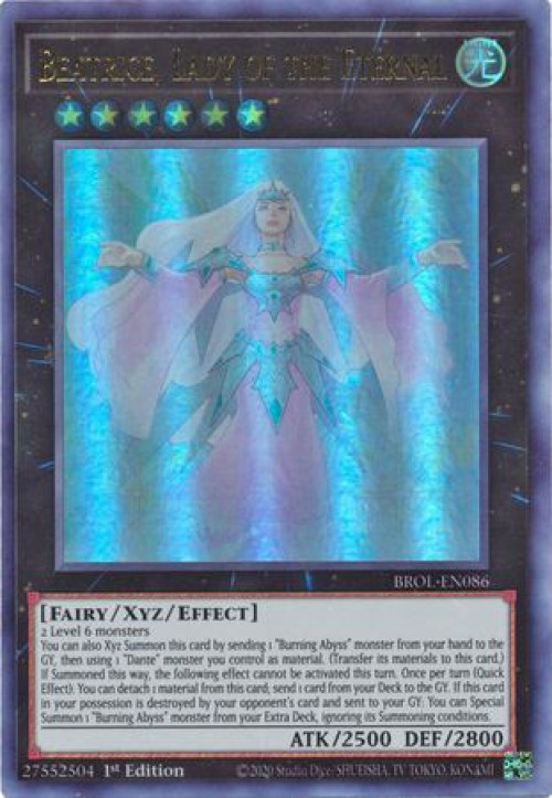 cards like beatrice yugioh : PGL3-EN021 1st Ed Beatrice, Lady of the Eternal Gold Secret Rare Card Any Beatrice, Lady of the