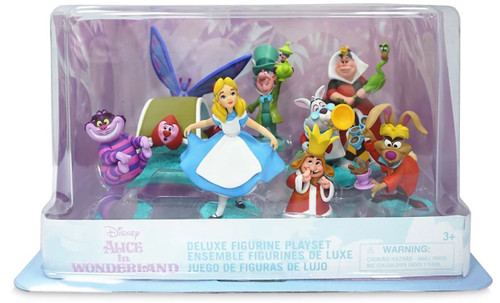 Disney Alice In Wonderland Exclusive 9-Piece PVC Figure Deluxe