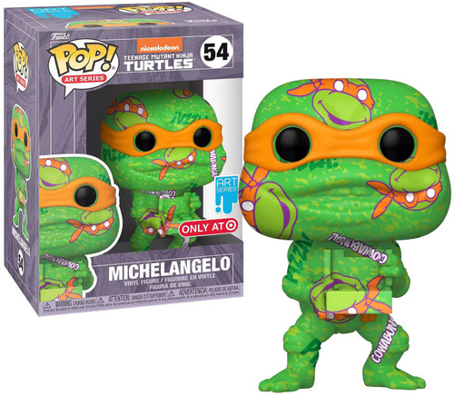 Funko Teenage Mutant Ninja Turtles POP! Art Series Michelangelo Exclusive  Vinyl Figure #54