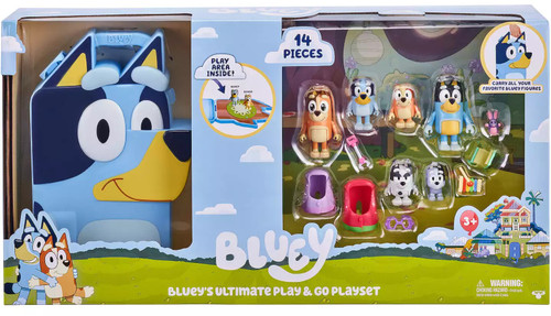 Bluey Blueys Ultimate Play Go Playset Exclusive 14-Piece Set