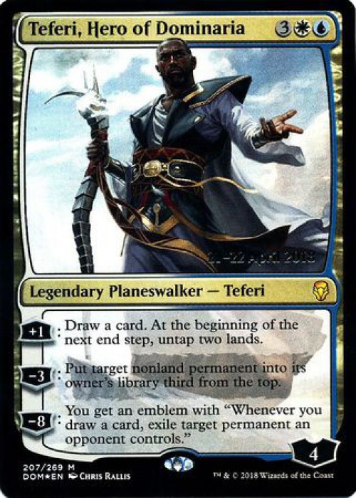 Teferi, Hero of Dominaria [Dominaria Prerelease Promos] main image 1