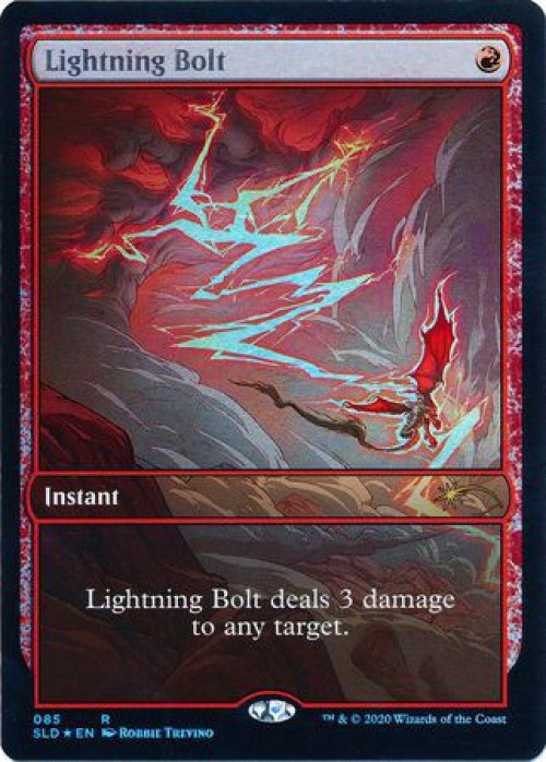 MtG Secret Lair Drop Series Uncommon Foil Lightning Bolt #85