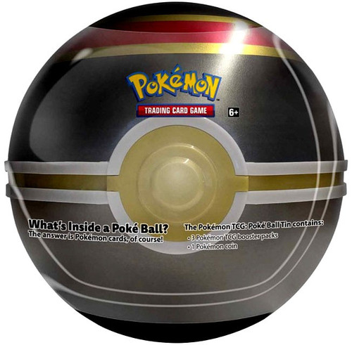 pokemon ball with gold card Pokemon TCG Poke Ball Tin - Black/Gold (210-41331)