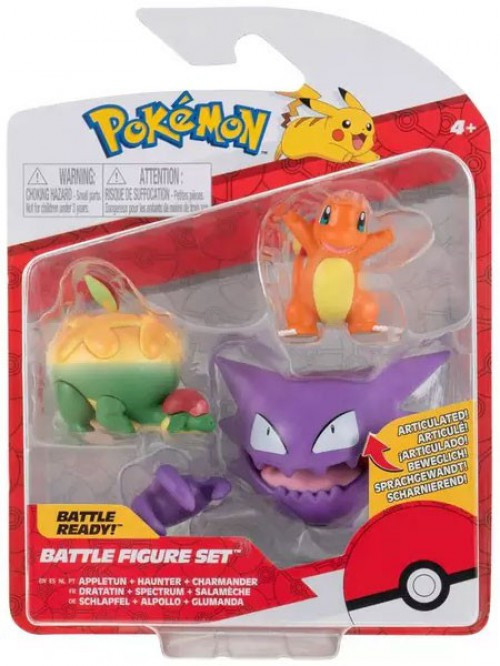 Pokemon Battle Figure Appletun, Haunter Charmander 3 Mini Figure 3