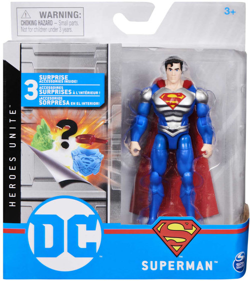 DC DC Universe Superman 4 Action Figures Silver Armor Spin Master