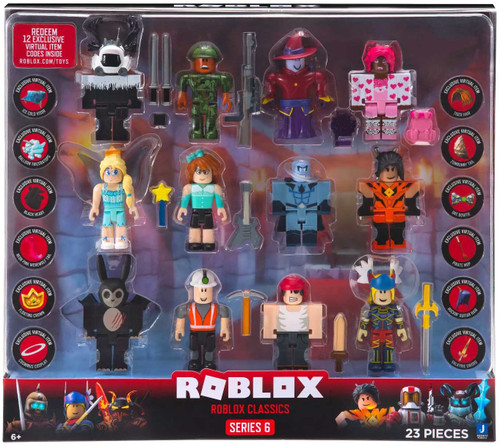  Roblox Action Collection - Champions of Roblox Six Figure Pack  [Includes Exclusive Virtual Item] : Toys & Games