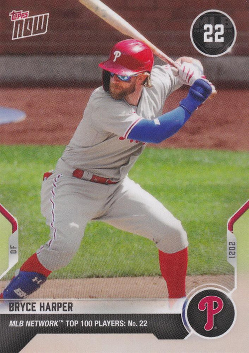 Bryce Harper 2021 Topps Heritage In Action Baseball Card #14