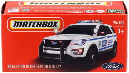 MATCHBOX POWER GRABS X 3 Police Cars (Ford Explorer-Ford Interceptor-Chevy) EUR 33,85 - FR