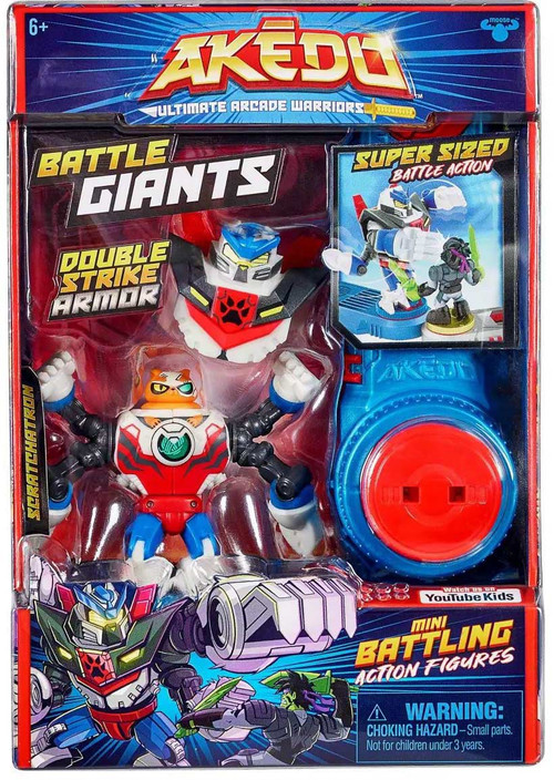 Akedo Ultimate Arcade Warriors Battle Giants Scratch-Atron Mini