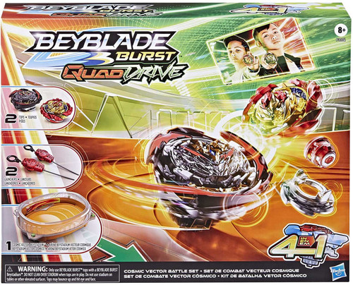 Beyblade Burst QuadDrive Cosmic Vector Battle Set Hasbro Toys - ToyWiz