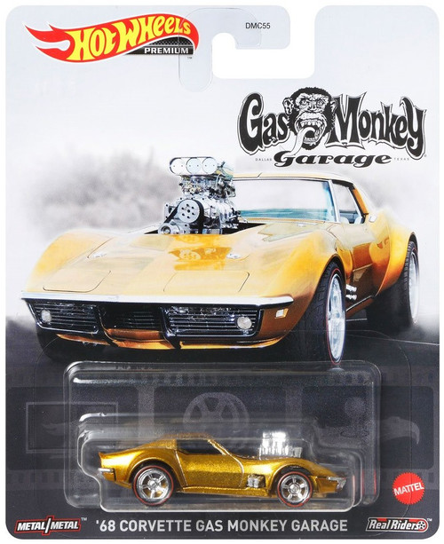 Hot Wheels Premium '68 Corvette Gas Monkey Garage Diecast Car