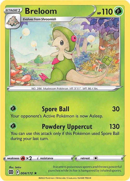 breloom v pokemon card value Amazon.com: Breloom V - 006/264 - Ultra Rare - Sword & Shield main image 0