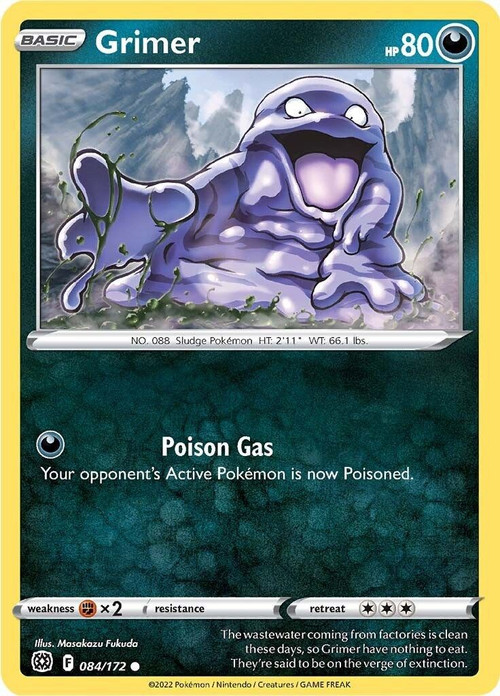 first edition grimer pokemon card - 088/165 - Pokemon 151 - Reverse Foil [1G] Sludge Toss (20) Weakness / Resistance / Retreat Cost Grimer 2000 Pokemon Team Rocket