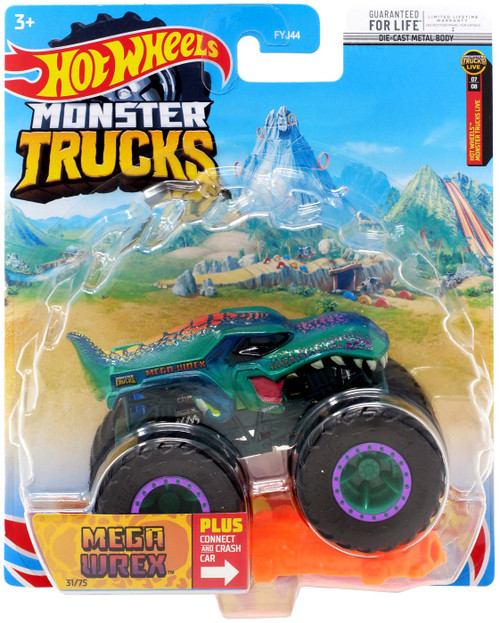 Hot Wheels Monster Trucks Mega-Wrex 164 Diecast Car 2-Pack Mattel Toys -  ToyWiz