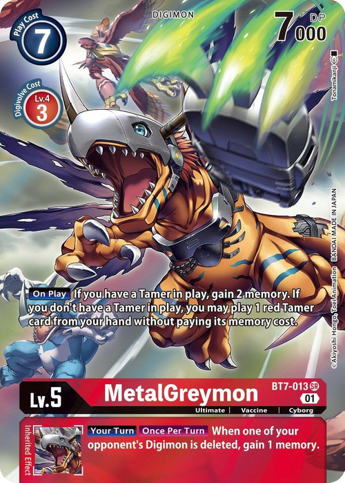 デジモンカード Digimon Card Metallicdramon EX7-049 SR Parallel Japanese