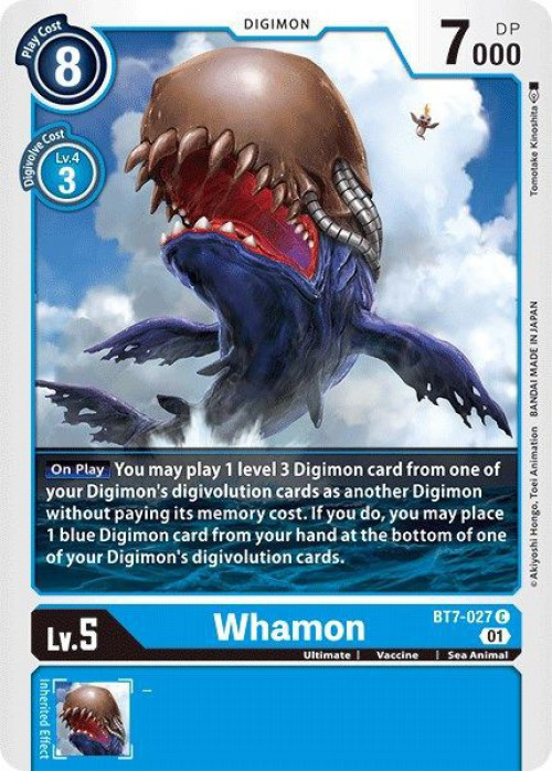 Digimon Trading Card Game Next Adventure Single Card Common Whamon