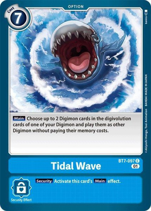Digimon Trading Card Game Next Adventure Single Card Common Tidal Wave BT7-097  - ToyWiz