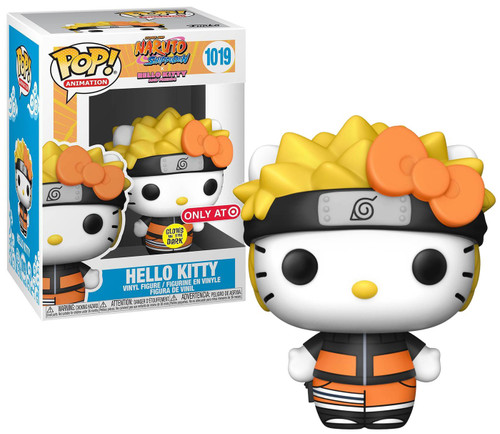 Funko Sanrio Naruto x Hello Kitty POP! Animation Hello Kitty Exclusive Vinyl Figure #1019 [Glow-in-the-Dark]