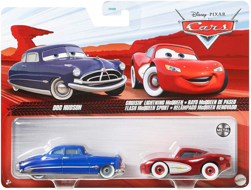 Disney / Pixar Cars Cars 3 Metal Doc Hudson & Cruisin' Lightning McQueen  Diecast Car 2-Pack