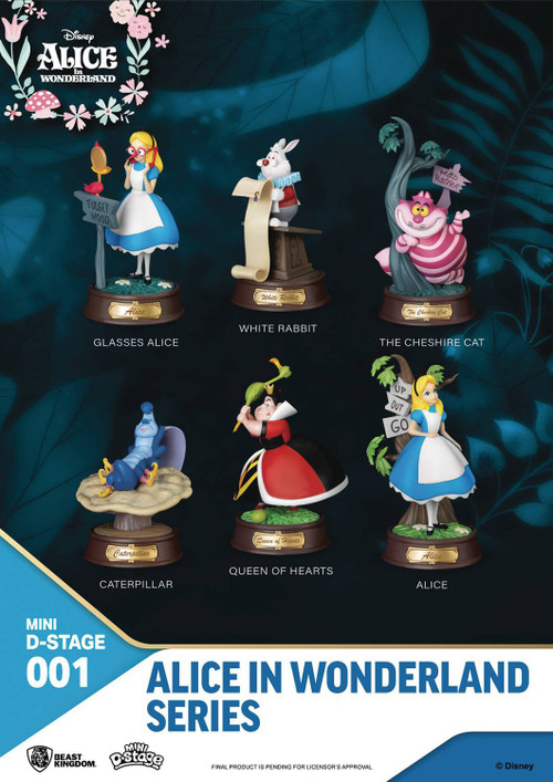 Disney Alice in Wonderland Mini D-Stage Alice in Wonderland 4 Set of 6 Mini  Diorama Statues Beast Kingdom - ToyWiz