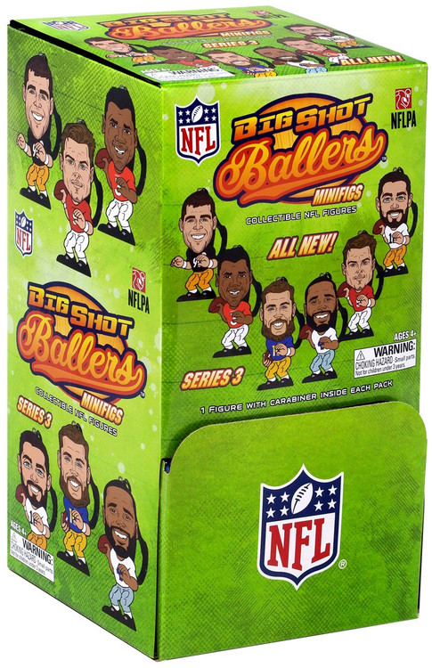 NFL Big Shot Ballers Football Series 3 Mystery Box 32 Packs Party
