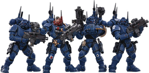 JoyToy Warhammer 40k JT1293 - Infiltrator Ultramarines 1:18 (4 Pezzi) Dipinti E Assemblaggio