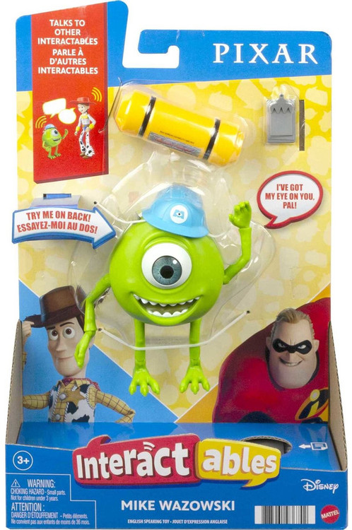 Disney Pixar Monsters Inc Interactables Mike Wazowski Action Figure Mattel  - ToyWiz