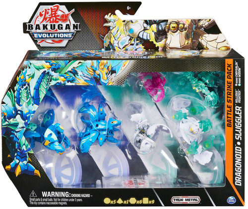 Bakugan Evolutions Dragonoid, Slugger, Nillious, Pegatrix, Nano