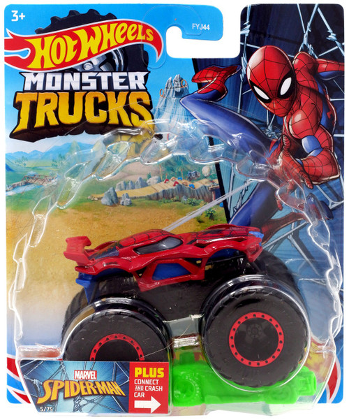 De ninguna manera Lugar de nacimiento Dime Hot Wheels Monster Trucks Marvel Spider-Man 164 Diecast Car 2022 Mattel  Toys - ToyWiz