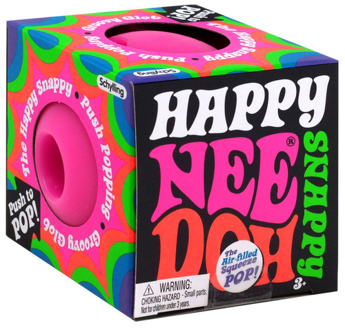 NeeDoh The Groovy Glob Happy Snappy PINK 2.5 Small Stress Ball NeeDoh The Groovy Glob Happy Snappy PINK 2.5 Small Stress Ball