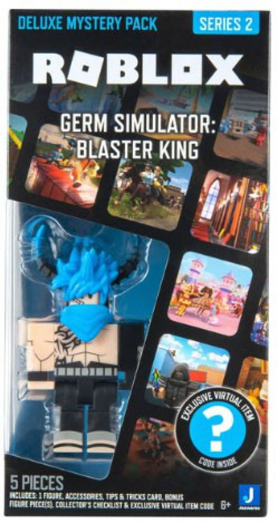 Roblox Series 2 Germ Simulator Blaster King Deluxe Mystery Pack + Ninja  Legend
