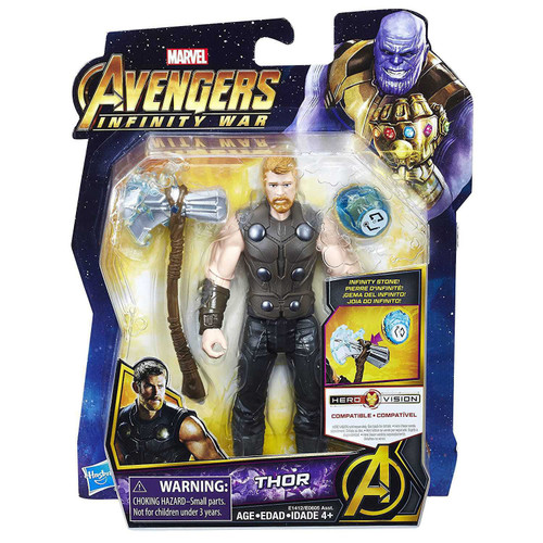 Marvel Avengers Infinity War Thor 6 Action Figure with Stone, Loose Hasbro  - ToyWiz