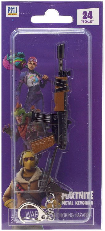 Fortnite Burst Assault RIfle Metal Keychain PMI - ToyWiz
