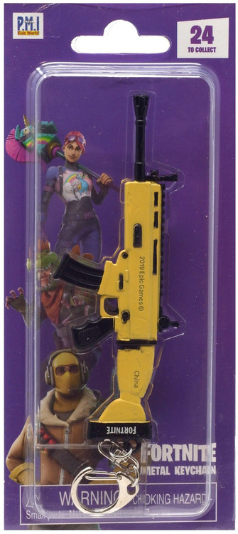 Fortnite Legendary Assault Rifle Metal Keychain PMI - ToyWiz