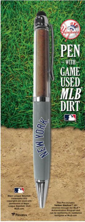 New York Yankees Pen with Authentic Game-Used Yankee Stadium Dirt (MLB &  Steiner COA)