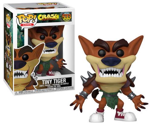 Funko Crash Bandicoot POP Games Tiny Tiger Vinyl Figure 533