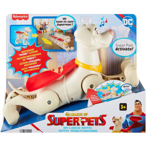 Fisher Price DC League of Super-Pets Rev Rescue Krypto Action Figure -  ToyWiz