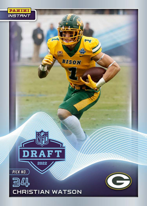 Green Bay Packers: Christian Watson 2022 - Officially Licensed NFL