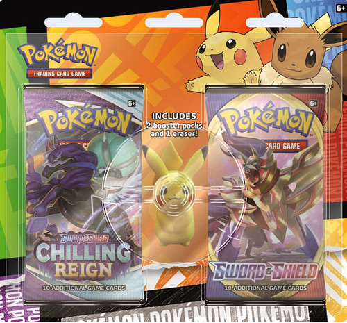 pokemon 2 booster packs and 1 eraser Pokémon 2023 2-Pack Blister Ferkuli EN – PokeSingles This blister pack includes one of two favorite Pokémon erasers featuring Smoliv or Lechonk Pokemon 2022 Back to School