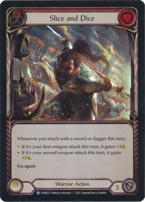 Flesh and Blood Trading Card Game Everfest Single Card Rare Slice and