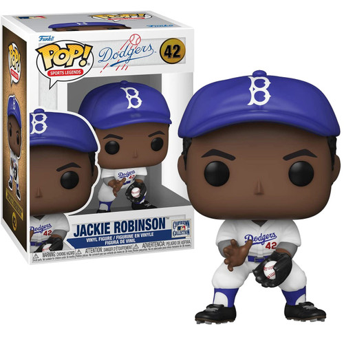 Funko MLB Brooklyn Dodgers POP! Sports Legends Jackie Robinson The Slide  Exclusive Vinyl Figure #42 [+ Pop! Stacks Plastic Protector]