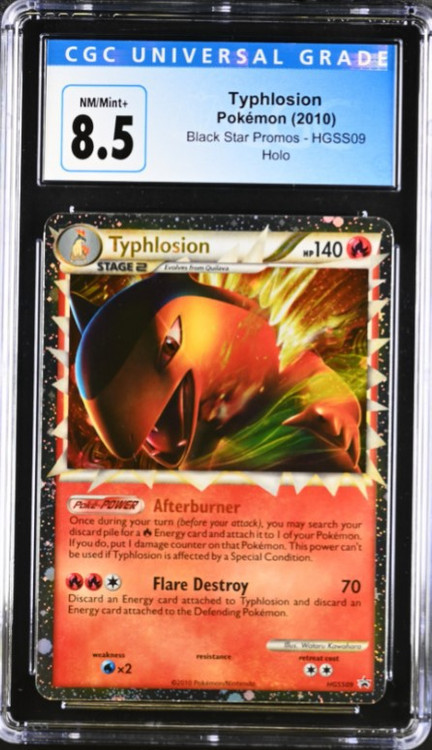 Pokemon Promo Single Card Typhlosion HGSS09 CGC - NMMint 8.5