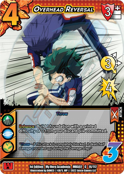 my hero academia yugioh cards Collectible Card Game Series 2 Crimson Rampage Single Card Common Overhead Reversal 14 card decks that can be played immediately out of the box Making my hero academia themed