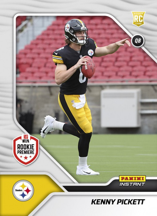 My latest custom. Steelers 1st Rd Pick, Kenny Pickett RC : r/FootballCardz